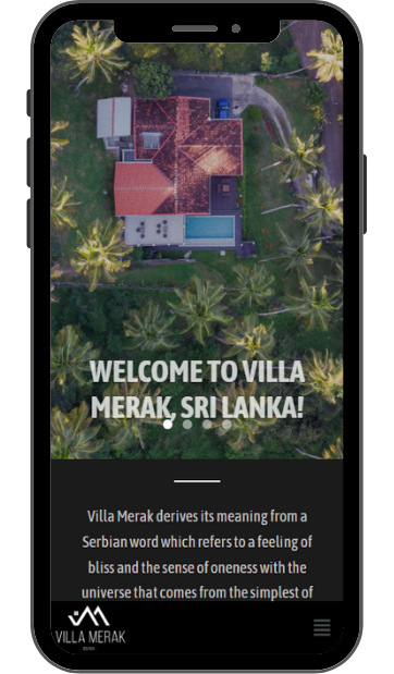 VIilla Merak mobile website